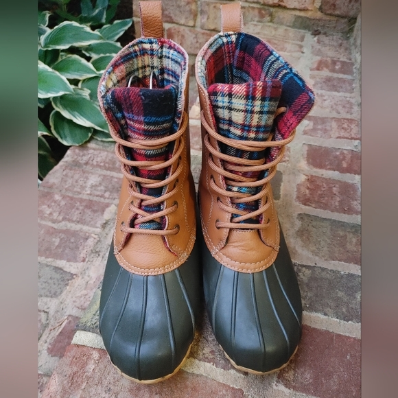 SPORTO FLANNEL LINED WATERPROOF DUCK BOOTS,  9M - Picture 4 of 15